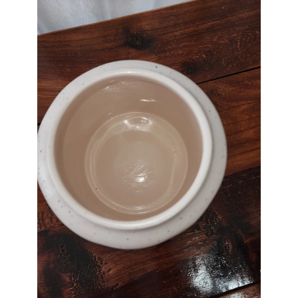 New Rae Dunn speckled Cookies jar Cookie Hiding Place‎ country chic kitchen